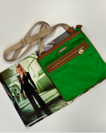 Kabelka dámská Michael Kors zelená crossbody